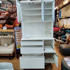 【愛品倶楽部柏店】NITORI (ニトリ) 3枚扉キッチンボード ルシア II 105KB ソフトクローズ