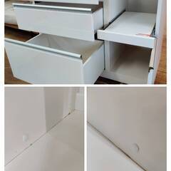 【愛品倶楽部柏店】NITORI (ニトリ) 3枚扉キッチンボード ルシア II 105KB ソフトクローズ