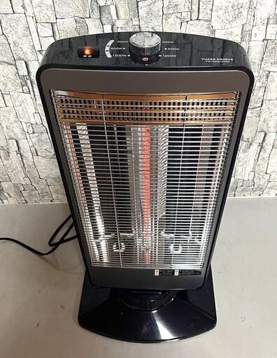 【終】【G594】中古美品/YUASA/PRIMUS/ユアサ/3灯管/ハイブリッドヒーター/YKT-SCS12Y(K)/ブラック