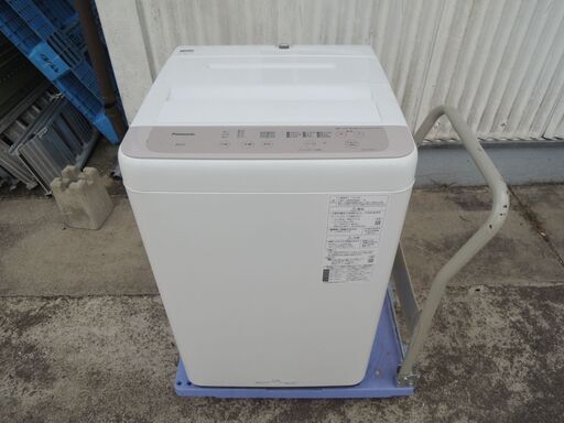 △Panasonic 全自動電気洗濯機 NA-F60B14 動作品 ホワイト 2021年製 家電/管理7565