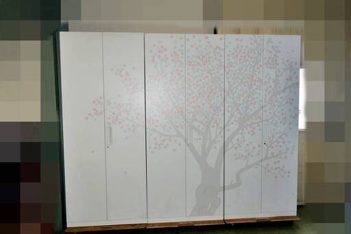 山口)【店頭引取限定】KOKUYO　両開き書庫　左側　エディア　桜　 ◆BIZ1446FCY MK02C