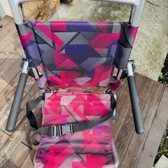 車椅子 コンパクト 軽量 折り畳み 簡易式車イス レッドパープル