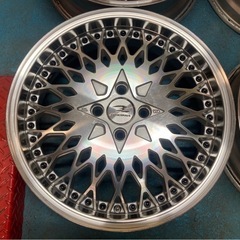 フレーダーマウス クエルボ40 17インチ 5.5j +45 PCD100 シルバーポリッシュ 軽自動車