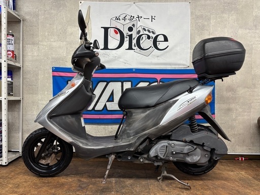★セキュリティアラーム付き！　スズキ　アドレスV125　セル1発　実働車　新品部品多数　小型　バイク