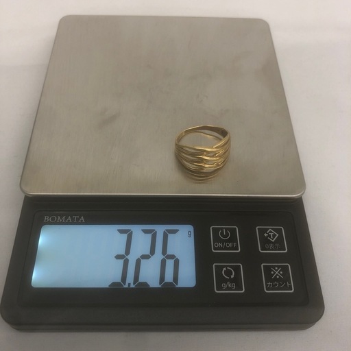 k18 リング　3.26g　　明日迄