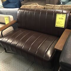 ニトリ 2人掛けソファー ステイン ブラウン