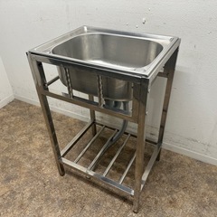ステンレス　業務用　1層シンク流し台　厨房　飲食店　W5２０ｘD４１０ｘH８００ｍｍ ステンレス 業務用 1層シンク流し台 厨房 飲食店