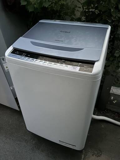 HITACHI 日立 BW-V80A 全自動電気洗濯機 ビートウォッシュ 8.0kg  Used・良品