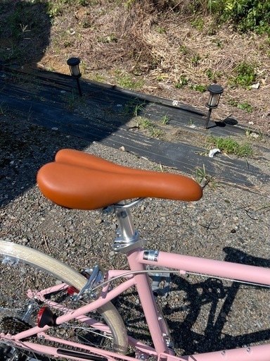 クロスバイク ピンク 稀少アルミフレーム Bianchi クロスバイク 700C