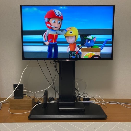 BRAVIAテレビとテレビ台