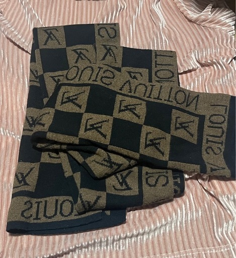 ルイ・ヴィトン VUITTON   チェック柄マフラー