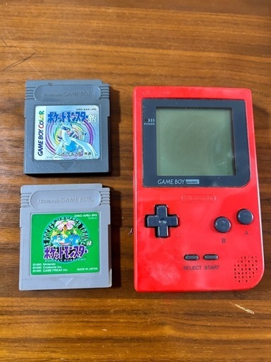 ゲームボーイポケット レッド　ポケットモンスター緑銀