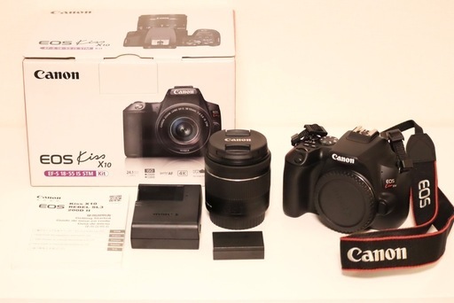 10/6日曜日まで☆Canon EOS　Kiss x10☆レンズキット☆セット☆極美中古☆一眼レフカメラ☆デジカメ☆