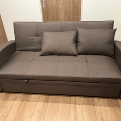 三人掛けソファ　ソファベッド　