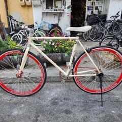 ＦＩＸＥＤＧＥＡＲ　クロスバイク　７００Ｃ　白　配達可能 FIXED GEAR 700C 白 配達可能