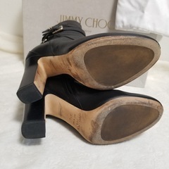 美品 JIMMY CHOO ブーツ ブラック 37ハーフ 24.0~24.5cm