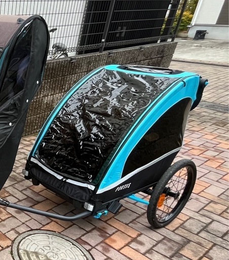 PORTUS LIBRA NEOチャイルドトレーラー 2人乗り 双子　専用保管袋付き