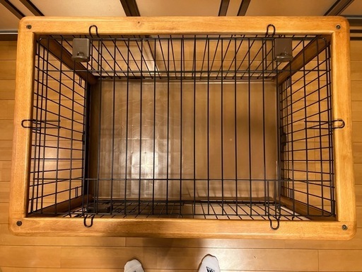 ペットゲージ ドッグハウス ケージ サークル 犬用 屋根付き 木製 簡単組み立て93cm×61.5cm×65cm