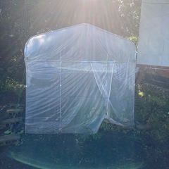 daim ダイムハウス ファスナータイプ 1坪用 (間口2.2m 奥行き1.86m 高さ2.1m) ビニールハウス 小型 家庭用 温室 保温 ミニハウス 菜園ハウス ハウスビニール diy