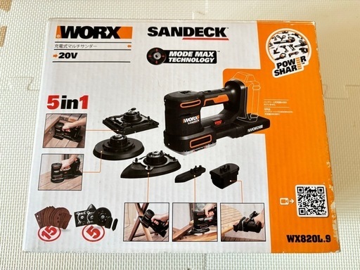 WORX 充電式マルチサンダー 新品未使用 メーカー保証付