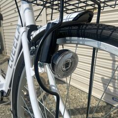 新品★未使用　シティサイクル 26インチ　シマノ製6段変速　マットホワイト