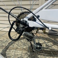 新品★未使用　シティサイクル 26インチ　シマノ製6段変速　マットホワイト