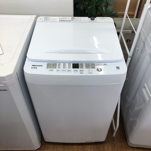 安心の1年保証付！！【Hisense 洗濯機　6.0kg HW-T60H 2023年製】売ります！取りに来れる方限定！