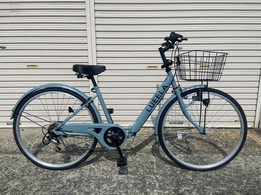 新品★未使用　シティサイクル 26インチ　シマノ製6段変速　マットグレイ