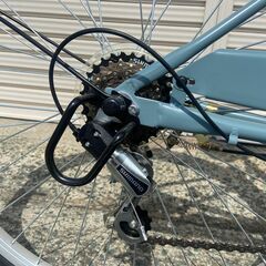 新品★未使用　シティサイクル 26インチ　シマノ製6段変速　マットグレイ