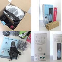 未使用 sodastream ソーダストリーム 炭酸水メーカー E-TERRA ガスシリンダー×2本・専用ボトル×2個・ソーダシロップ 札幌市 屯田店 