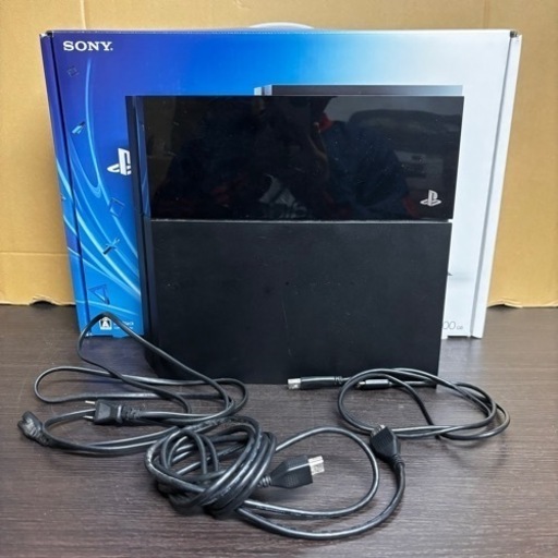 s1003603 通電確認済 電源コード 配線付きSONY ソニー PlayStation4 プレステ CUH-1100A ゲーム機 説明書付き ゲーム ブラック 中古品