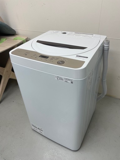 SHARP　全自動電気洗濯機　ES-GE6E-T　2021年製