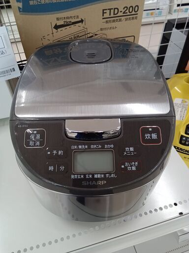 ★ジモティ割あり★ SHARP 炊飯器 KS-S10J 5合 21年製 動作確認／クリーニング済み TC5196