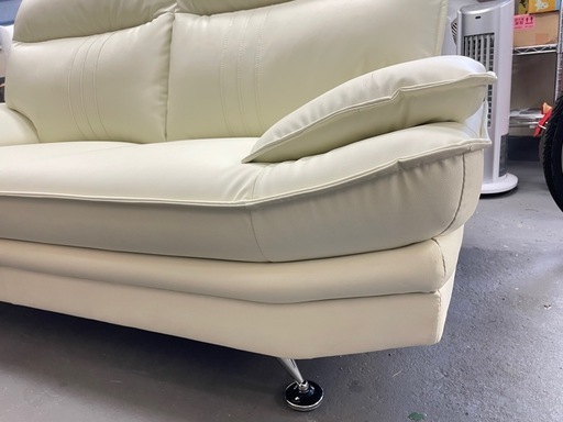 美品 レイコージャパン SHEER 9844 2人掛けソファ 合成皮革 ベージュ レイコージャパン SHEER 9844 2人掛けソファ 合成皮革 ベージュ 2P