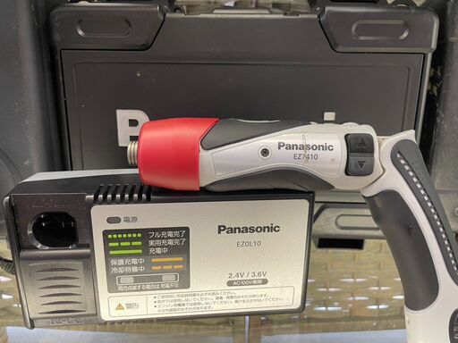スティックドリルドライバーPanasonic/パナソニックEZ7410充電器、ケース付中古No.3613※現金、クレジット、スマホ決済対応※