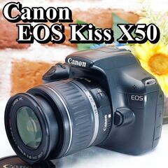 全国配送可能❗️】 ✨手軽に一眼レフ✨Canon Kiss X50 ズームキット