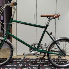 20インチ ミニベロ 「michikusa」グリーン 美品 6段変速 