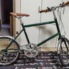20インチ ミニベロ 「michikusa」グリーン 美品 6段変速 20インチ ミニベロ 「michikusa」グリーン 美品 6段変速
