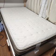 ニトリ N-sleep セミダブルベッド + IKEA ブリムネス ベッドフレーム