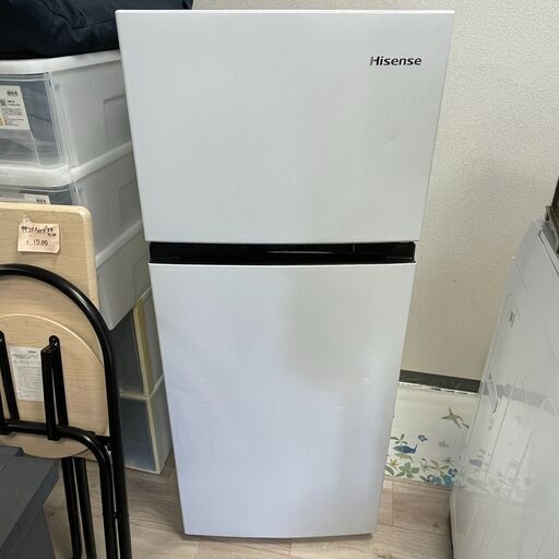 【379】ノンフロン冷凍冷蔵庫 HR-B12E2W Hisense ハイセンス 22年製