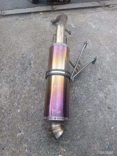 スカイウェイブ250ＣＡ43かち上げマフラー スカイウェイブ250CA43かち上げマフラー