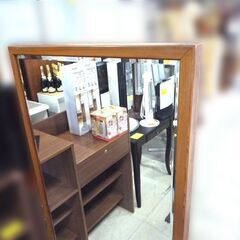 屋久杉 本屋久杉 姿見 鏡 ミラー 屋久杉認定マーク有り 中古 札幌市東