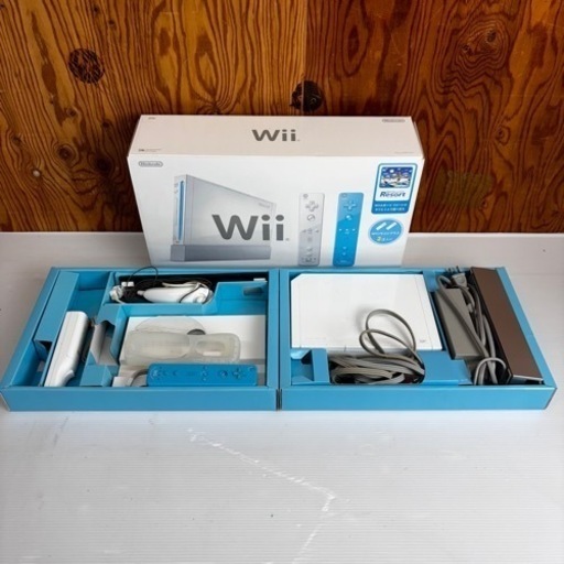 s1003604 通電確認済 電源コード 配線付き Nintendo 任天堂 Wii RVL-002ソフトなし ファミリー ゲーム機 ゲーム 白 ヌンチャク 中古品