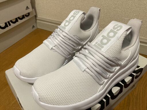 【未使用・新品】Adidasアディダス スリッポン スニーカー Lite Racer Adapt 7.0 (海外モデル) メンズ 24.5cm 白