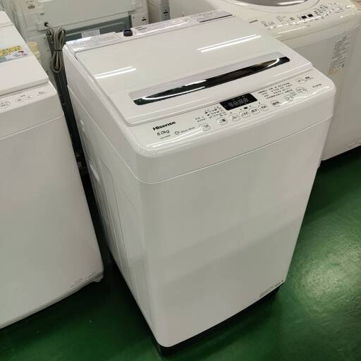 【愛品倶楽部柏店】 分解洗浄済★保証充実 Hisense (ハイセンス) 2020年製 8.0kg 全自動洗濯機 HW-DG80B インバーター搭載