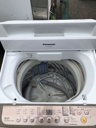 北九州市配送設置　パナソニック Panasonic 全自動洗濯機 バスポンプ内蔵タイプ 6kg ブラウン NA-F60PB10-T