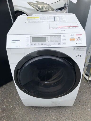 北九州市配送設置✨　パナソニック Panasonic ドラム式電気洗濯乾燥機（10.0kg） 左開き 温水泡洗浄 エコナビ搭載 ノーブルシャンパン NA-VX8600L