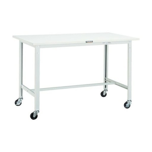 【配送無料】トラスコ TRUSCO 新品未使用 15台ありSAE型　作業台 1800X900 Φ75キャスター付 ホワイト SAE-1809C75W