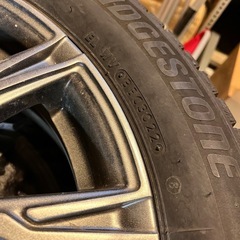 成約済み【東区】BRIDGESTONE ブリヂストン 195/60R16 スタッドレスAZANE E-10 16インチ 22年製 8部山 ブラック 4本 冬タイヤ
