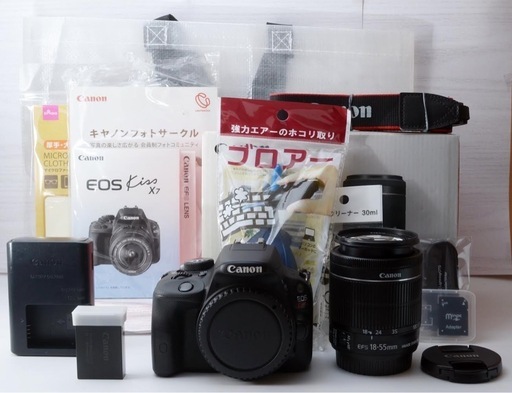 ☆Canon EOS kiss X7☆大人気○スマホ転送○付属品完品 1ヶ月動作補償 